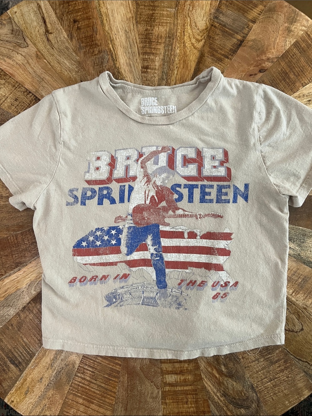 Kids' Graphic Tee in Cream